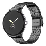 Strap-it® Google Pixel Watch 3 - 41mm roestvrijstalen band (zwart)