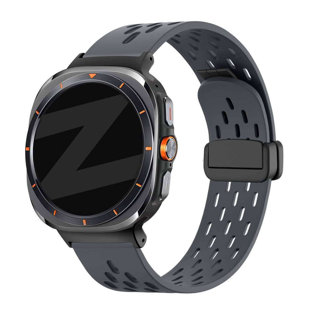 Bandz Bandz Samsung Galaxy Watch Ultra D-buckle sport band 'Air' (donkergrijs) Bandz Bandz Samsung Galaxy Watch Ultra D-buckle sport band 'Air' (donkergrijs)
