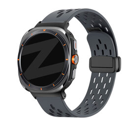 Bandz Bandz Samsung Galaxy Watch Ultra D-buckle sport band 'Air' (donkergrijs) Bandz Bandz Samsung Galaxy Watch Ultra D-buckle sport band 'Air' (donkergrijs)