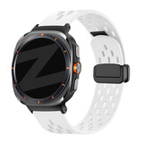 Bandz Bandz Samsung Galaxy Watch Ultra D-buckle sport band 'Air' (wit)