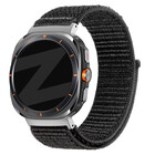 Bandz Bandz Samsung Galaxy Watch Ultra nylon loop band (zwart)