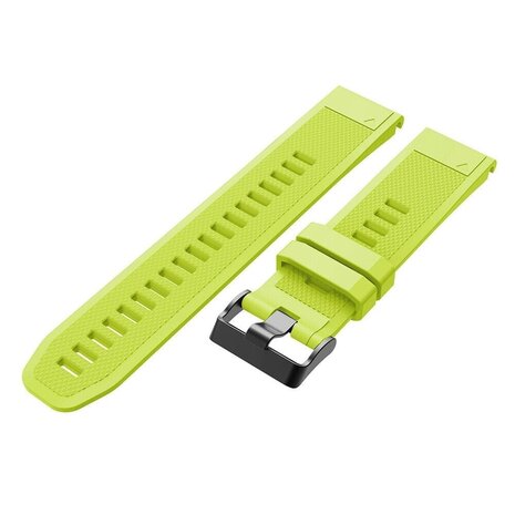 Strap-it® Strap-it Garmin Fenix 8 - 47mm siliconen bandje (lichtgroen)