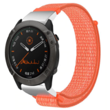 Strap-it® Garmin Fenix 8 - 47mm nylon band (oranje)