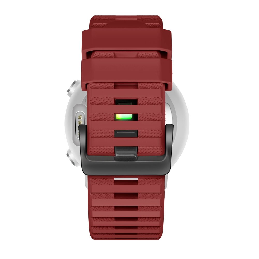 Strap-it® Bandz Garmin Fenix 8 - 47mm siliconen band met gesp (rood)