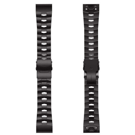Strap-it® Strap-it Garmin Fenix 8 - 51mm titanium bandje (grafiet)