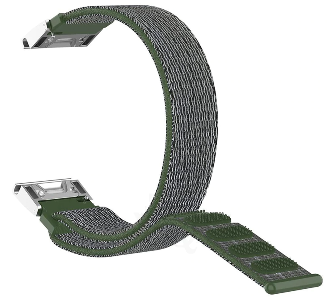 Strap-it® Strap-it Garmin Fenix E nylon band (groen)