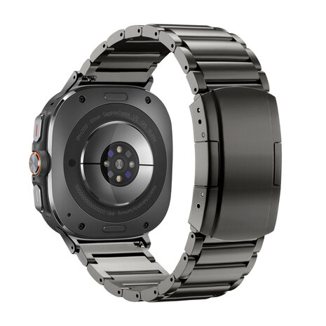 Bandz Bandz Samsung Galaxy Watch Ultra titanium band 'Classic' (grafiet) Bandz Bandz Samsung Galaxy Watch Ultra titanium band 'Classic' (grafiet)