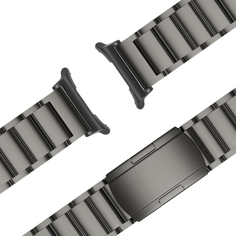 Bandz Bandz Samsung Galaxy Watch Ultra titanium band 'Classic' (grafiet) Bandz Bandz Samsung Galaxy Watch Ultra titanium band 'Classic' (grafiet)
