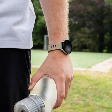 Strap-it® Strap-it Amazfit Active outdoor siliconen bandje (beige-bruin)