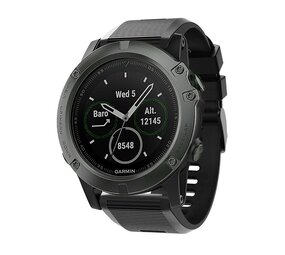 Strap-it® Garmin Enduro 1 / 2 / 3 siliconen bandje (zwart)