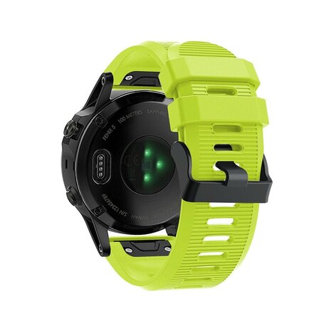 Strap-it® Strap-it Garmin Enduro 1 / 2 / 3 siliconen bandje (lichtgroen)