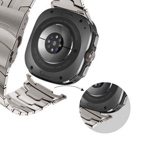 Bandz Bandz Samsung Galaxy Watch Ultra titanium band 'Iron' (titanium)