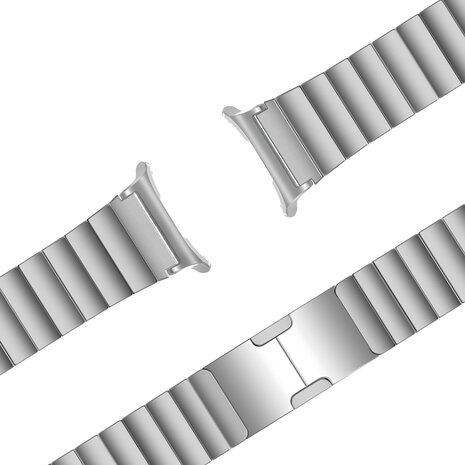 Bandz Bandz Samsung Galaxy Watch Ultra titanium band 'One Bead' (zilver)