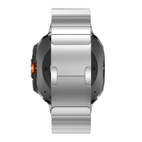 Bandz Bandz Samsung Galaxy Watch Ultra titanium band 'One Bead' (zilver)