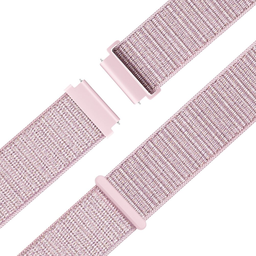 Bandz Bandz Withings ScanWatch Nova nylon loop band (roze)