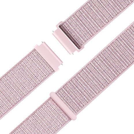 Bandz Bandz Withings ScanWatch Nova nylon loop band (roze)