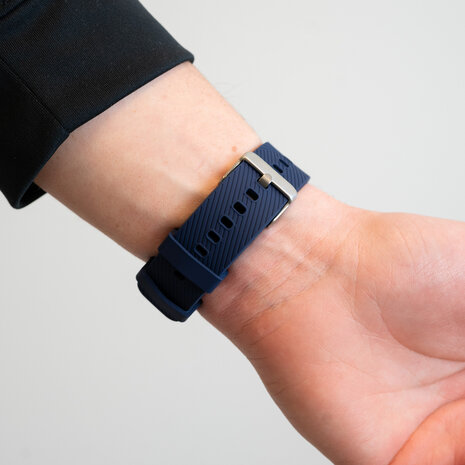 Bandz Bandz Withings ScanWatch Nova siliconen band 'Deluxe' (donkerblauw)