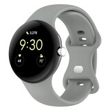 Strap-it® Google Pixel Watch 3 - 45mm Classic siliconen bandje (grijs)