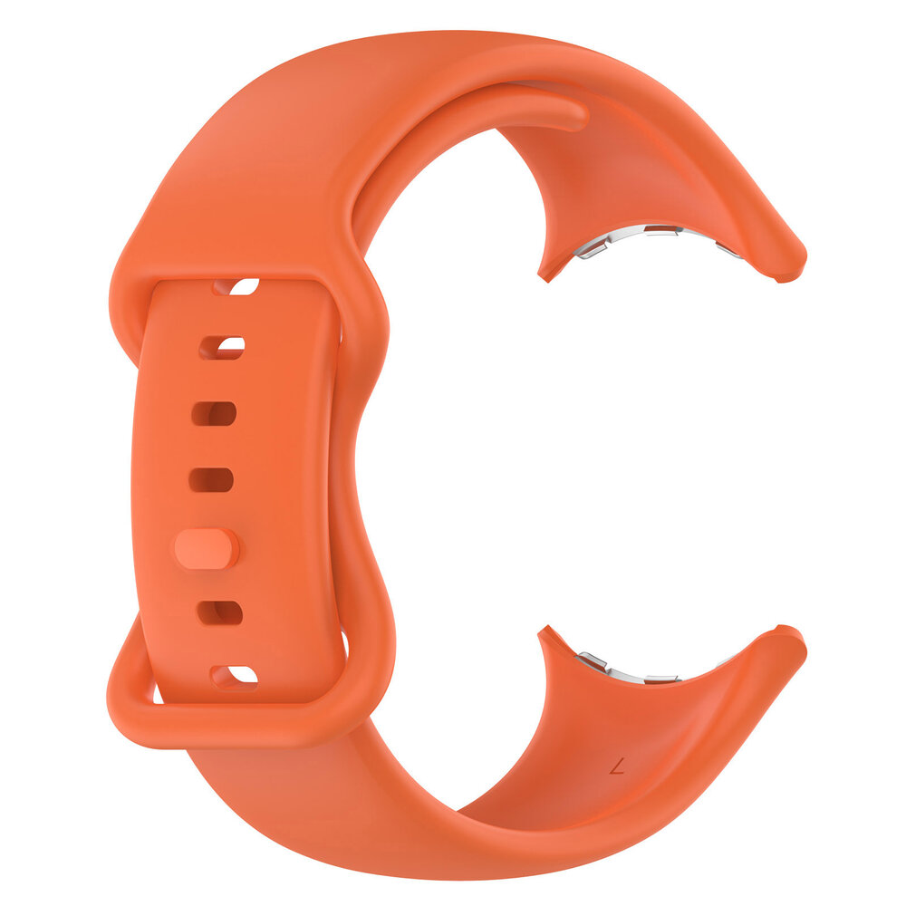 Strap-it® Strap-it Google Pixel Watch 3 - 45mm Classic siliconen bandje (oranje)
