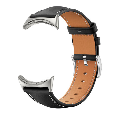 Strap-it® Strap-it Google Pixel Watch 3 - 45mm leren bandje (zwart)