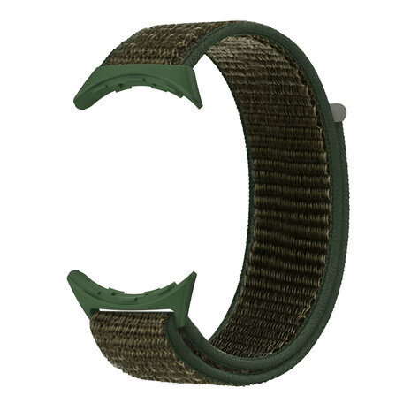 Strap-it® Strap-it Google Pixel Watch 3 - 45mm nylon bandje (legergroen)