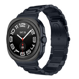 Strap-it® Samsung Galaxy Watch Ultra stalen band (titanium gray)
