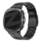 Bandz Bandz Samsung Galaxy Watch Ultra titanium band 'Iron' (zwart)