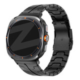 Bandz Bandz Samsung Galaxy Watch Ultra titanium band 'Iron' (zwart)