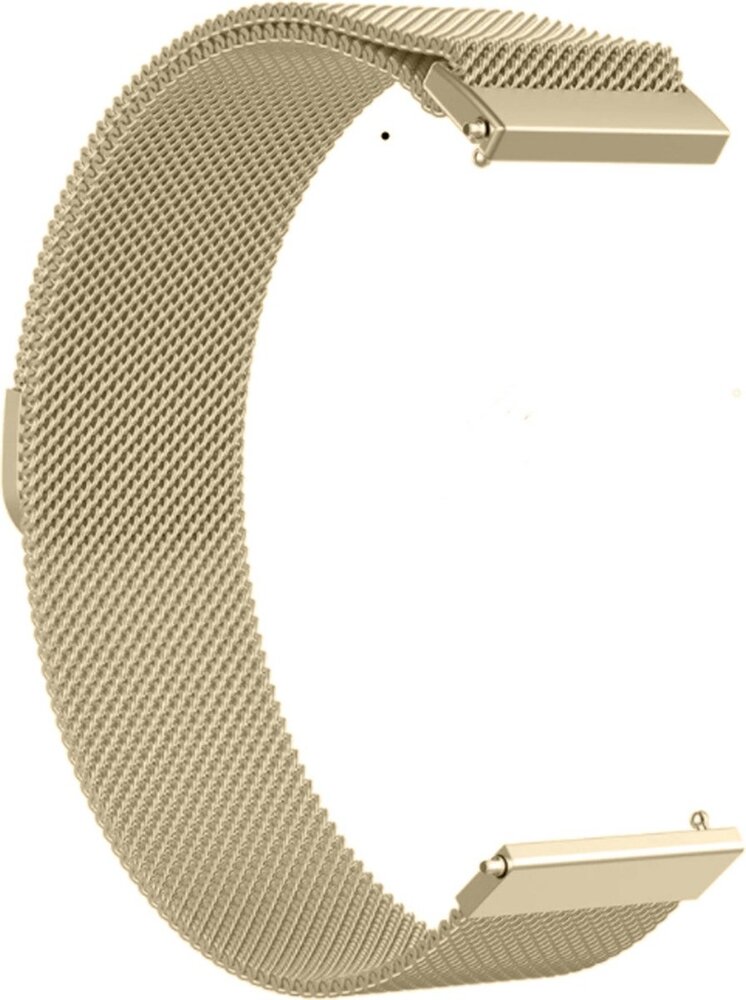 Strap-it® Strap-it Milanese horlogeband 20mm - universeel - champagne