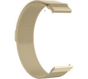 Strap-it® Milanese horlogeband 20mm - universeel - champagne
