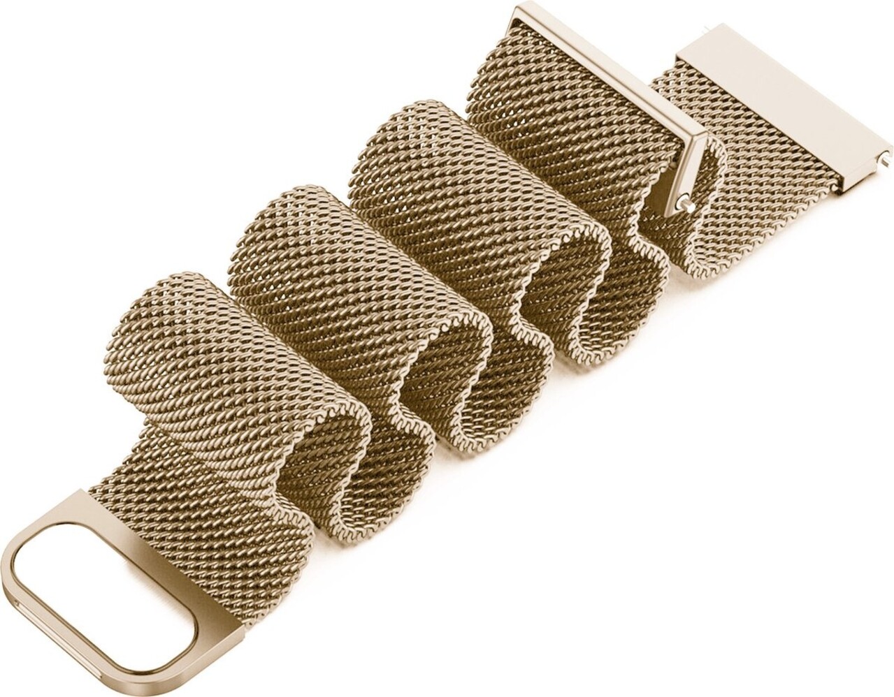 Strap-it® Strap-it Milanese horlogeband 20mm - universeel - champagne