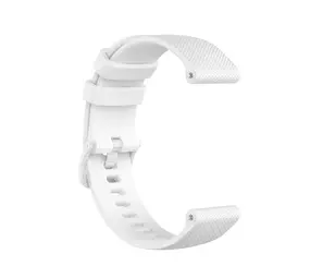 Strap-it® Luxe siliconen horlogeband 20mm - universeel - wit