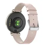 Bandz Leren horlogeband 14mm - universeel - roze