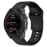 Strap-it® Garmin Fenix 5 / 6 outdoor siliconen band (zwart)
