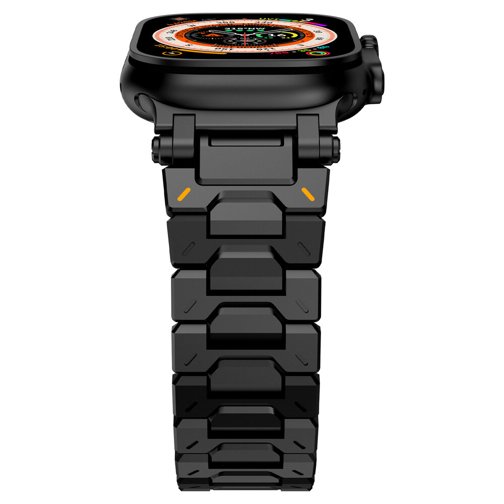 Strap-it® Strap-it Apple Watch 'Explorer' luxe stalen band (zwart)