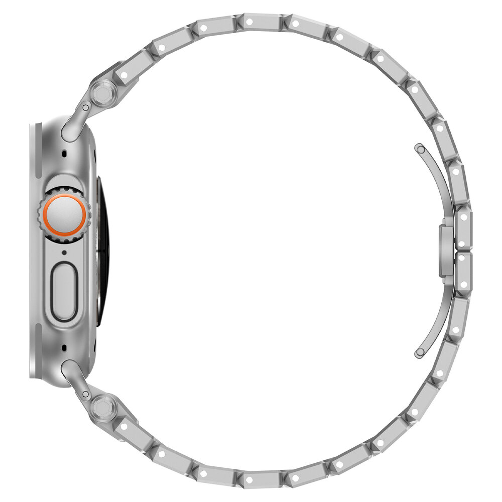 Strap-it® Strap-it Apple Watch 'Explorer' luxe stalen band (zilver)