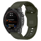 Strap-it® Garmin Fenix 7 outdoor siliconen band (legergroen)
