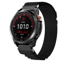 Strap-it® Garmin Fenix 8 - 51mm Alpine band (zwart) Strap-it® Garmin Fenix 8 - 51mm Alpine band (zwart)