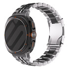 Strap-it® Strap-it Samsung Galaxy Watch Ultra 'square' titanium band (zilver)