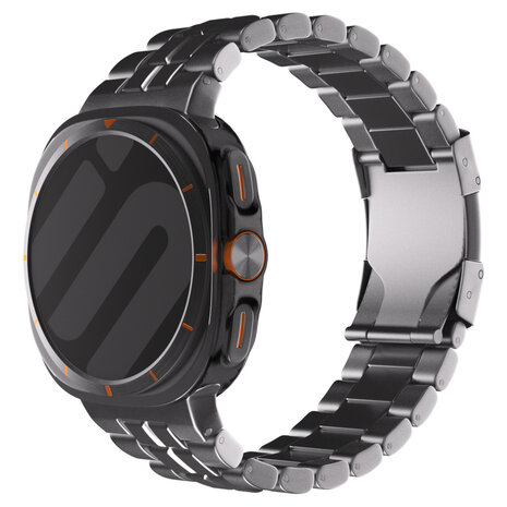 Samsung Galaxy Watch Ultra square titanium band grafiet Smartwatchbanden
