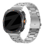 Bandz Bandz Samsung Galaxy Watch Ultra stalen band 'Classic' (zilver) Bandz Bandz Samsung Galaxy Watch Ultra stalen band 'Classic' (zilver)