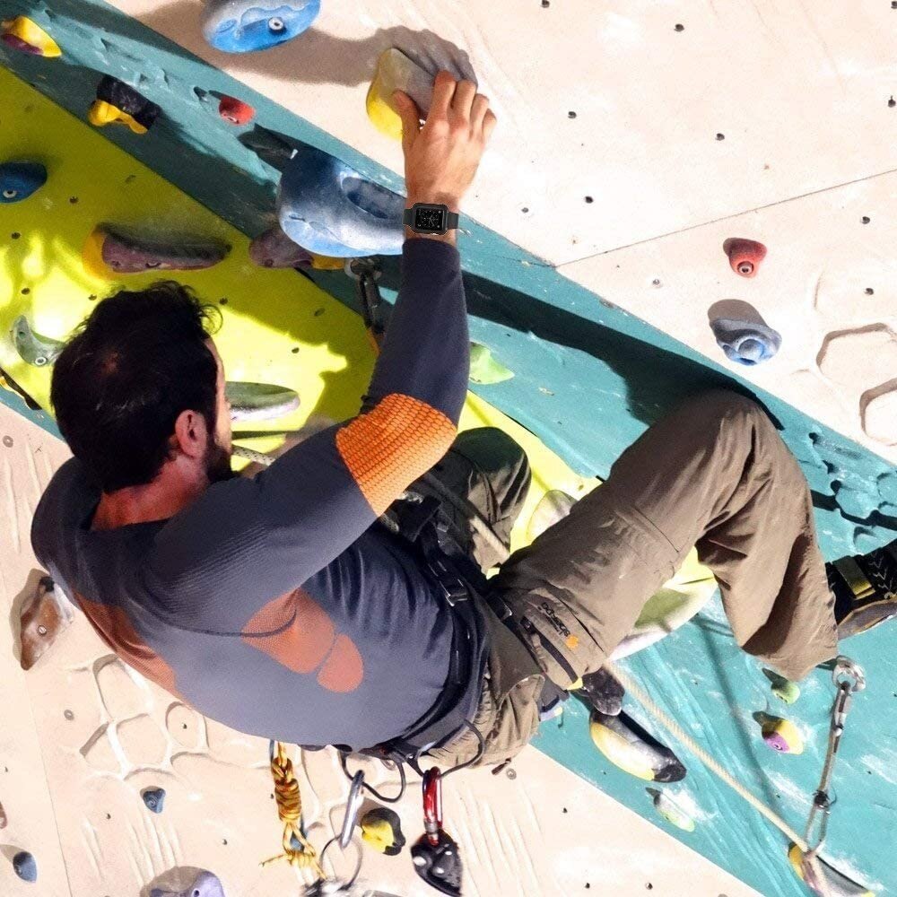 Strap-it® Strap-it Apple Watch Series 1/2/3 TPU shock case (zwart) Strap-it® Strap-it Apple Watch Series 1/2/3 TPU shock case (zwart)