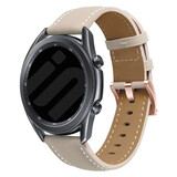 Strap-it® Fossil Gen 5e - 42mm leren band (beige)