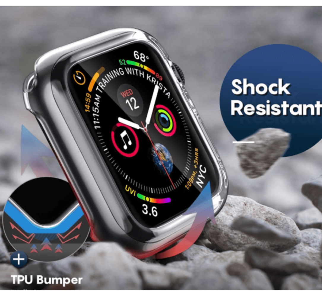 Strap-it® Strap-it Apple Watch Series 1/2/3 TPU case (transparant) Strap-it® Strap-it Apple Watch Series 1/2/3 TPU case (transparant)