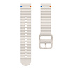 Strap-it® Strap-it Samsung Galaxy Watch 42mm wave siliconen bandje (sterrenlicht) Strap-it® Strap-it Samsung Galaxy Watch 42mm wave siliconen bandje (sterrenlicht)