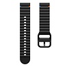 Strap-it® Strap-it Polar Grit X Pro wave siliconen bandje (zwart) Strap-it® Strap-it Polar Grit X Pro wave siliconen bandje (zwart)