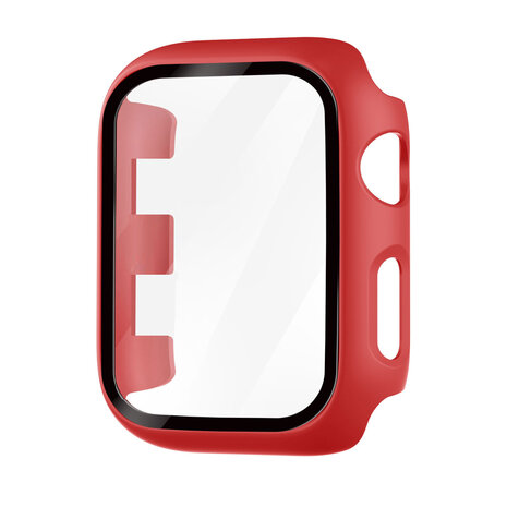Strap-it® Strap-it Apple Watch Series 1/2/3 PC hard case met glas (rood) Strap-it® Strap-it Apple Watch Series 1/2/3 PC hard case met glas (rood)