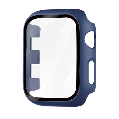 Strap-it® Strap-it Apple Watch Series 1/2/3 PC hard case met glas (donkerblauw)