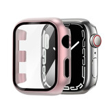 Strap-it® Apple Watch Series 1/2/3 PC hard case met glas (rosépink)