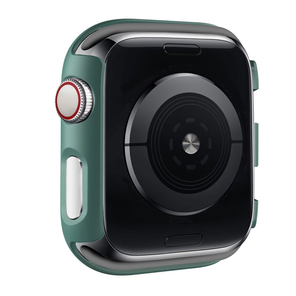 Strap-it® Strap-it Apple Watch Series 4/5/6/SE PC hard case met glas (dennengroen)